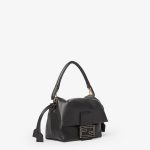 FENDI Mamma Baguette Small Black nappa leather mini bag - Image 6